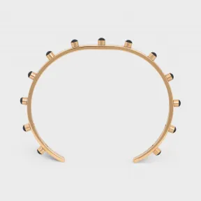 思琳/Celine 女士 金色饰面黄铜和珐琅炫彩手镯 46R046BRE.38NG