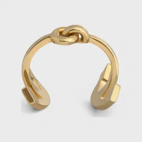 思琳/Celine Ancre CELINE Rigid 金色饰面黄铜手链 46W366BRA.35OR.C1