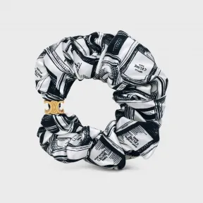 思琳/Celine CELINE  金色饰面黄铜和黑色真丝发带 46Y362SIB.35OB.TU