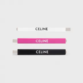 思琳/Celine CELINE Monochroms醋酸酯和铁合金发夹3枚套装 46Z146CTS.14BF