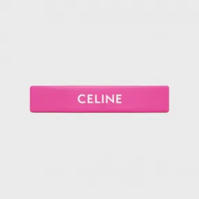 思琳/Celine 女士 醋酸纤维及精钢Celine Monochroms发夹 - Flash Pink / Off White 46Z156CTS.24FO