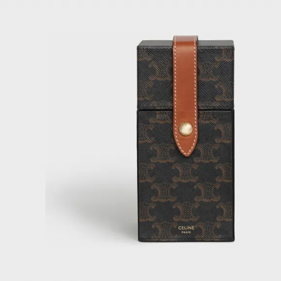 思琳/Celine 女士 Triomphe帆布及天然小牛皮香水盒，可装1瓶200毫升香水 - 黄褐色 4M0222AB5.04LU