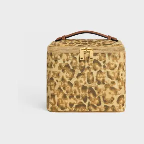 思琳/Celine 豹纹印花标志印花牛皮革方形化妆箱 4M0942AMN.19LE