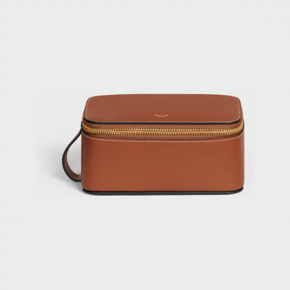 思琳/Celine 小号亮泽牛皮革洗漱盒 4M1813EIP.38NO