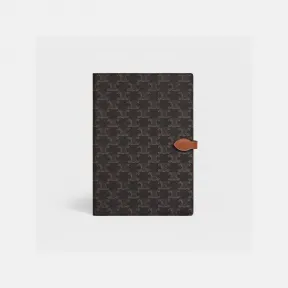 思琳/Celine 女士 大号标志印花牛皮革笔记本封套 4M2192AHD.04LU