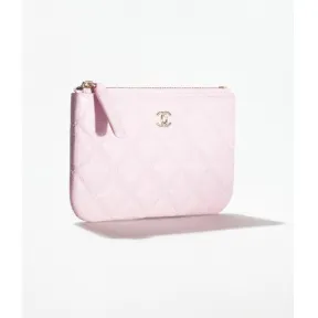 香奈儿/Chanel 经典小型零钱包 - 闪亮粒纹小牛皮 & 金色金属 — 时尚 A82365-Y33352-NH622
