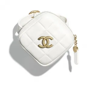 香奈儿/Chanel 手腕零钱包  羊皮革与金色金属  白 AP1852-B04391-10601