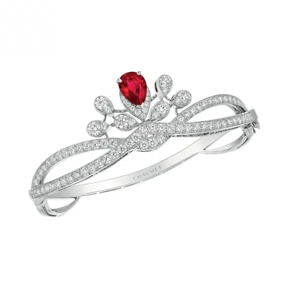 尚美/Chaumet Joséphine 加冕·爱系列 鹭羽冠冕手镯 铂金 - 082979