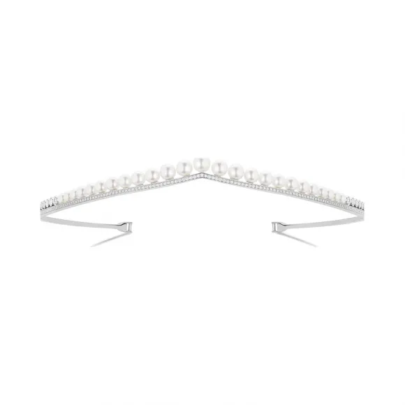 尚美/Chaumet Joséphine Aigrette 加冕·爱系列 白鹭 珍珠头饰 白金 - 083424