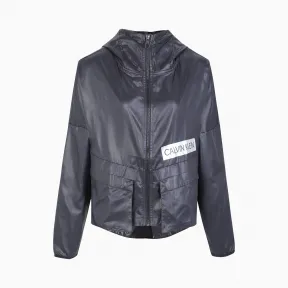 Calvin Klein 女装 梭织透气轻薄连帽外套 4Wt0O595-休闲运动系列