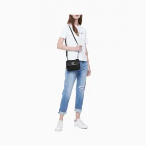 Calvin Klein女装品牌Logo简约单肩斜跨背提包 Dh2170Q1600-配件系列