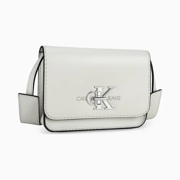 卡尔文·克莱恩/Calvin Klein CALVIN KLEIN 女士车缝线饰翻盖单肩斜挎包 DH2394Q4100-配件系列