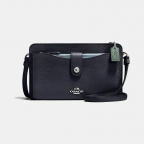 蔻驰/Coach 拼色皮革信使包 13685 SVNY