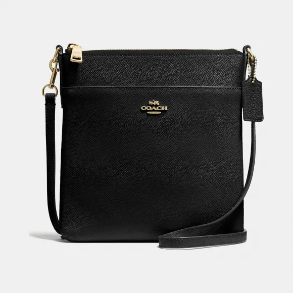 蔻驰/Coach 十字纹真皮Kitt手袋 41320 GDBLK