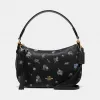 蔻驰/Coach 花卉印花SUTTON挎包 55373 GDBLK