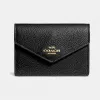 蔻驰/Coach 粒面皮革信封型卡包 55749 LIBLK