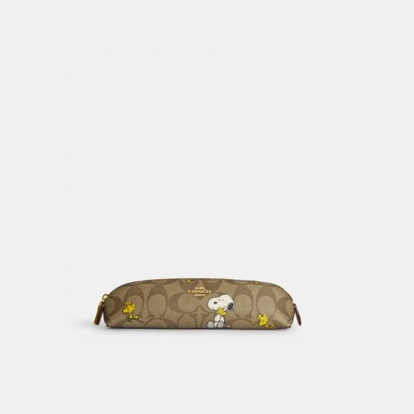 蔻驰/Coach Coach X Peanuts 标志性帆布铅笔盒 CF360-IMT1O