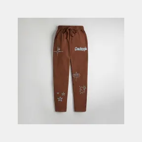蔻驰/Coach 93% 再生棉图案慢跑裤 CM737-DBR