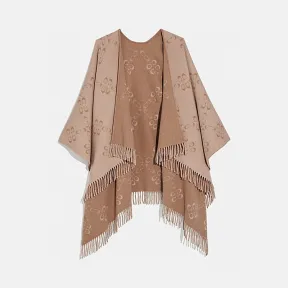 蔻驰/Coach 双面经典标志交织文字披风 76402_OTM