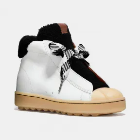 蔻驰/Coach 羊毛皮高帮远足鞋 G1493 WTBK