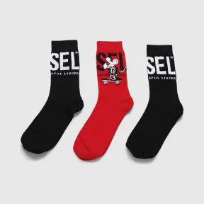 迪赛/Diesel CL-RAY-THREEPACK 袜子 00SLXN0WAXA