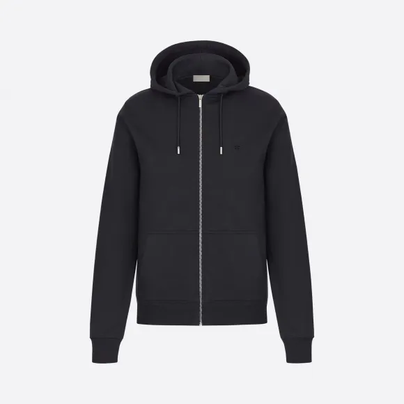 迪奥/Dior 深蓝色棉质起绒布连帽衫 013J200A0531-C585