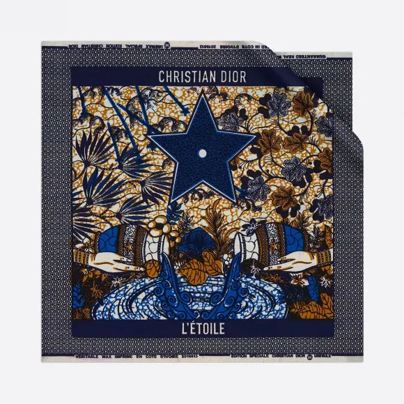 迪奥/Dior 多色棉质 Dior Wax L’Etoile Cotton 方巾 01DWT055I914-C976