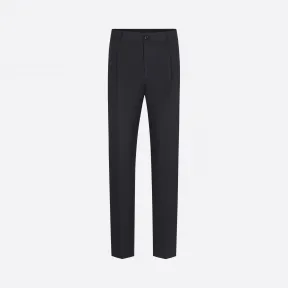 迪奥/Dior 海军蓝色棉质罗缎卷边裤脚长裤 023C135A4451-C541