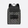 迪奥/Dior Motion 双肩背包 米色和黑色 Oblique 印花与黑色粒面牛皮革 1ESBA138YKY_H27E_TU