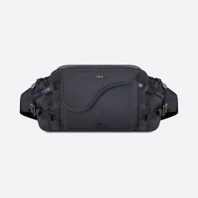 迪奥/Dior 海军蓝防刮尼龙徒步斜挎包 1HKPO141YUV-H00E