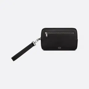 迪奥/Dior 洗漱包 黑色粒面牛皮革CD Icon标志 2ESCA340CDI_H00N_TU