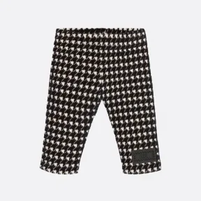 迪奥/Dior 婴幼儿打底裤 黑色和金色调平纹针织天鹅绒提花面料千鸟格纹 2WBM33PANJ_Y08C_T12M