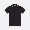 迪奥/Dior Polo 衫 黑色棉质珠地布小蜜蜂刺绣 733J805B0373_C970_TXXS