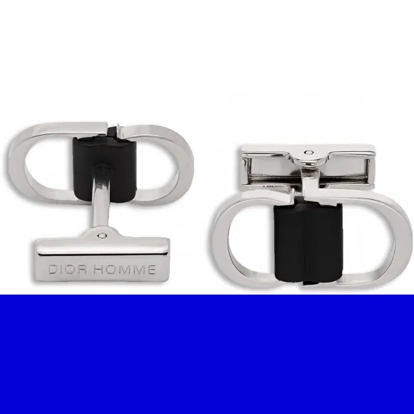 迪奥/Dior 皮带扣环造型银袖扣 C0114HOMST D992