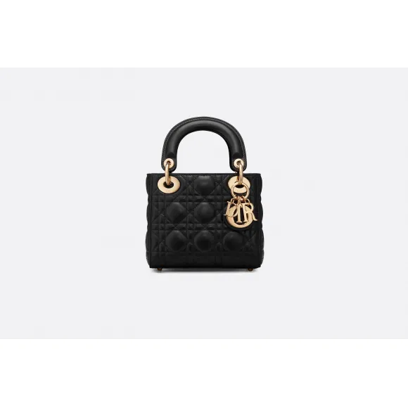 迪奥/Dior Lady Dior小羊皮袖珍手提包  CAL44 500N0
