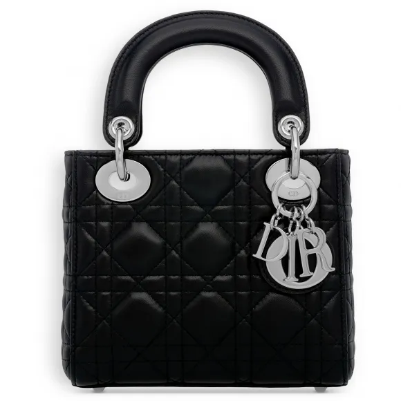 迪奥/Dior  lady dior 黑色小羊皮袖珍手提包 CAL44 501N0