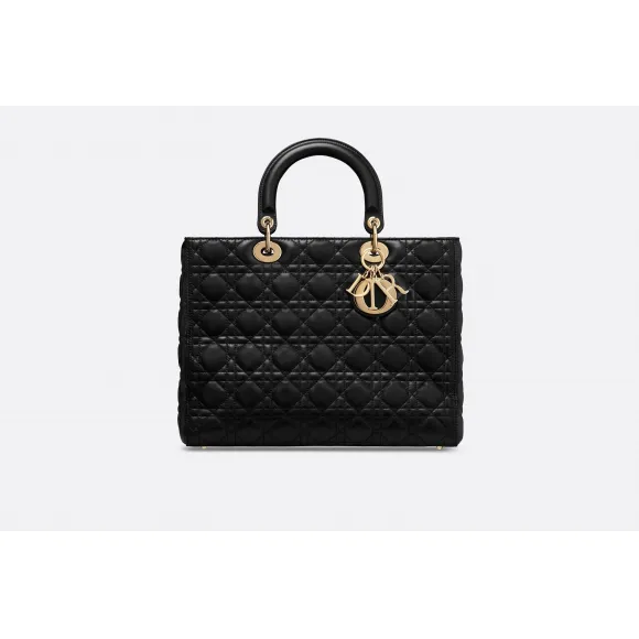 迪奥/Dior Lady Dior小羊皮大手提包  CAL44 560N0