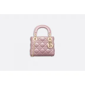 迪奥/Dior Lady Dior小羊皮袖珍手提包  M0505OADU M15P