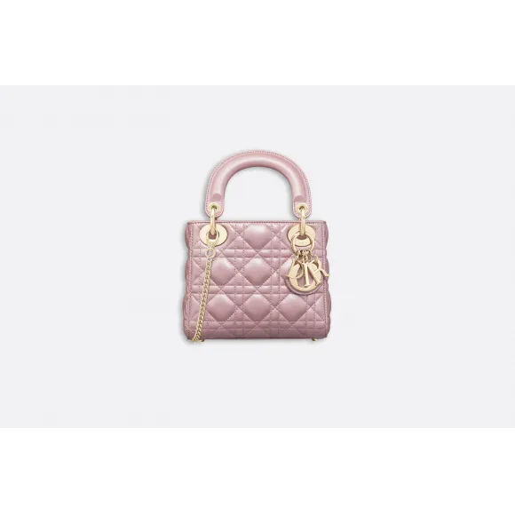 迪奥/Dior Lady Dior小羊皮袖珍手提包  M0505OADU M15P