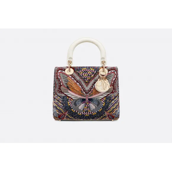 迪奥/Dior Lady Dior刺绣手提包  M0565ORBA M941