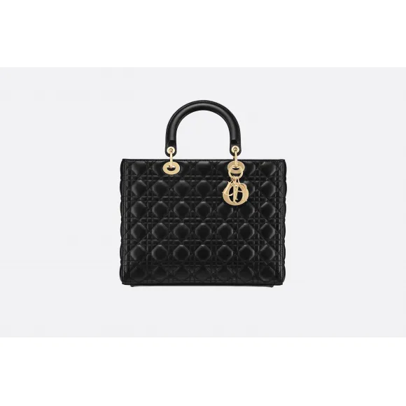 迪奥/Dior Lady Dior小羊皮购物包  M0566ONGE M900