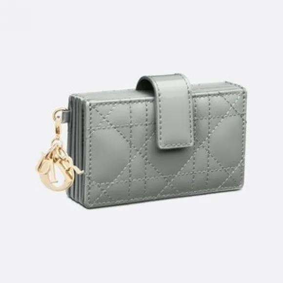 迪奥/Dior 小号岩石灰牛皮革 Lady Dior 卡夹 S0074OVRB-M41G