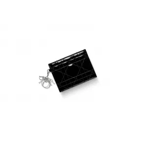 迪奥/Dior  lady dior 黑色漆皮小牛皮卡套 S0126PVRB M900