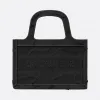 迪奥/Dior Dior Book Tote 迷你黑色迷彩刺绣托特包 S5475ZWAH-M989