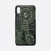 迪奥/Dior Lady Dior 绿色牛皮革多色动物图案 iPhone XS Max 手机套 S8042OSFA-M55E
