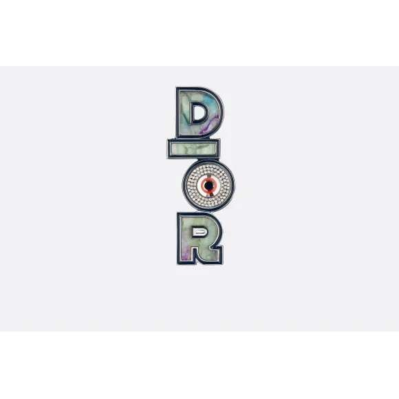 迪奥/Dior  DIOR 黄铜、萤石和水晶胸针  V0320HOMGM D003