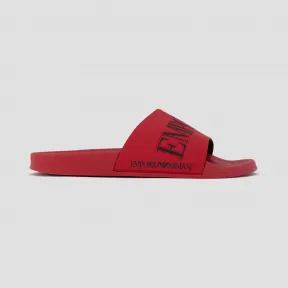安普里奥·阿玛尼/Emporio Armani 标识饰带 PVC 人字拖 11639988pl