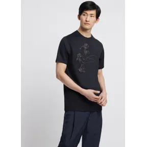 安普里奥·阿玛尼/Emporio Armani 刺绣丝光棉 T 恤 12317648xu