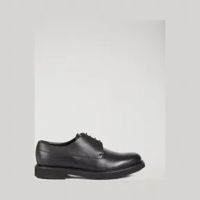 安普里奥·阿玛尼/Emporio Armani 装饰缝线搓纹皮革德比鞋 28001771kl