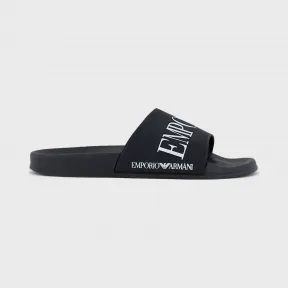 安普里奥·阿玛尼/Emporio Armani 标识饰带 PVC 人字拖 11639608vi